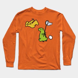 Cute hunting dino Long Sleeve T-Shirt